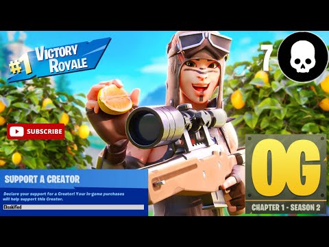 Fortnite OG | 7 Kill Win Gameplay | Controller Player | Creator Code: Cloakified (1080p Open)