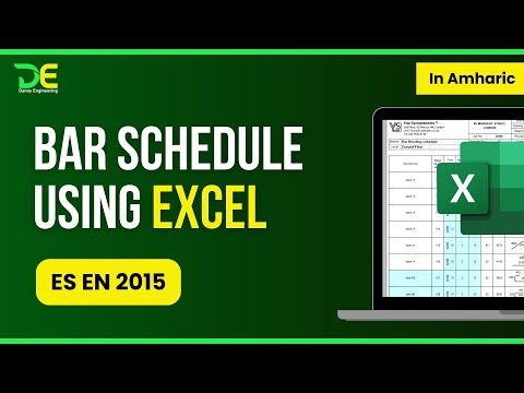 Bar Schedule using Excel | deformed steel bars