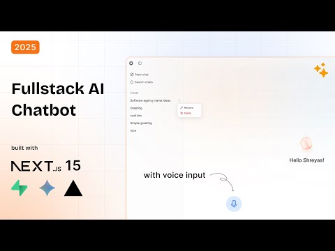 Full-Stack AI Chatbot with Next.js 15, Supabase, Vercel AI SDK and Google Gemini
