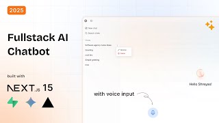 Full-Stack AI Chatbot with Next.js 15, Supabase, Vercel AI SDK and Google Gemini