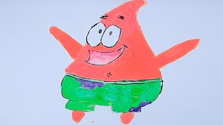 Acrilic Painting  🎨 PATRICK 🎨| How to Draw | Magic Paintings | Relaxing Music