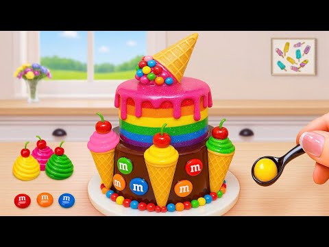 How to Make Mini Chocolate Cake Recipe With Melted Ice Cream 4K