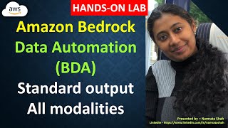 Amazon Bedrock Data Automation (BDA) - Standard output - All modalities