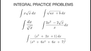 INTEGRAL CALCULUS PRACTICE PROBLEMS (Power Formula & u- Substitution) - Tagalog/Filipino Math