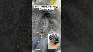 Braided Mohawk Style #protectivestyles #braidstyles #mohawk #naturalhair #updo