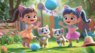 🐱🎵 Meow Meow! Chunni Munni’s Cat Adventure 🌈 | Funny Kitten Song for Kids | Preschool Educational