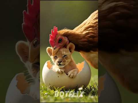 Heart Touching Animal Story – Baby Lion Raised by a Hen 🦁🐔 (Emotional Ending)