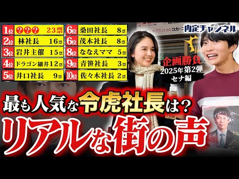 【悲報】令和の虎で1番嫌われている社長が判明しました…【企画勝負2025第2弾/車谷セナ】