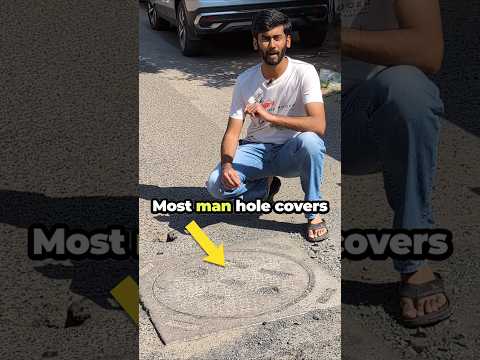 Why manholes covers are round? 🕳️ #shorts #interestingfacts