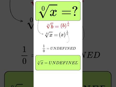 What is ⁰√x? | Learn Radica Tricks ! | Math Olympiad |  #maths #timeexploration #mathematics