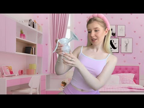 [4K] Breastfeeding Tips with Veroka【pigeon搾乳機/Breast Pump Tutorial】手動搾乳機の使い方講座 保育士が解説 #育児 #子育て #搾乳