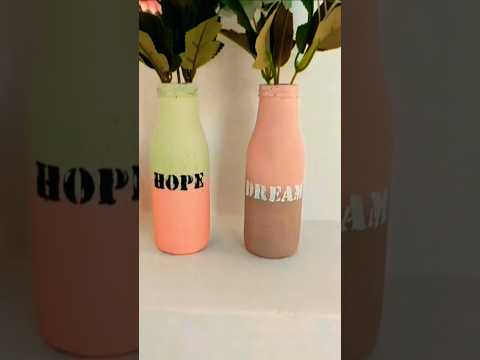 Handmade Bottle Crafts Ideas #shortvideo #bottleart #bottlecraft