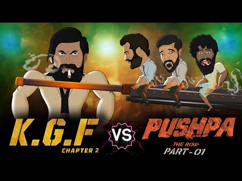 KGF vs Pushpa & RRR Best Fight Scene Spoof || Cartoon Smash