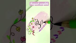 Write me your name✨|name art tutorial | font calligraphy using a charcoal pencil