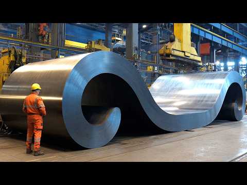 Inside Automatic Rolling Plate Bending Machines Factory - How Heavy Duty Steel & Metal are Machining