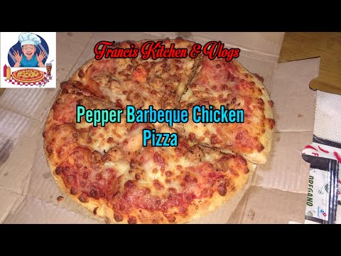 Pepper Barbeque Chicken Pizza From Domino's | Cheesy and Tasty | Francis Kitchen & Vlogs