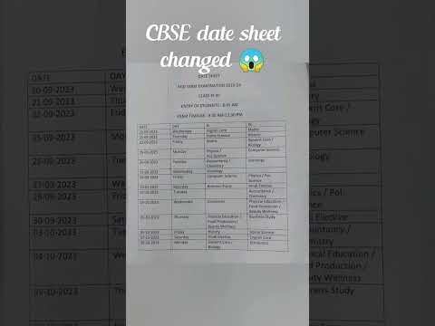 date sheet changed 2023 mid term #motivation #viralchallenge