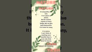 Nature| poem | inspiration @tamannasharma5004 #poem #poetry #nature
