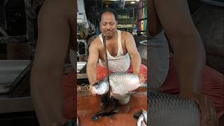 🔥😱 Amazing Big Katla Fish Live Super Fast Cutting #shorts #fishcutting