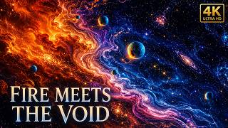 Fire Meets the Void - Cosmic Ambient Music Between Burning Nebulae and Distant Worlds - 4K