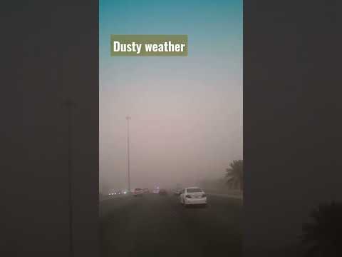 Heavy Dust Storm in Kuwait|| Stay Safe|| Drive Safe|| Stay Home #dustystorm #drivesafe #shorts