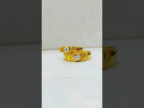 fancy couple rings designs 💍 #gold#couplering