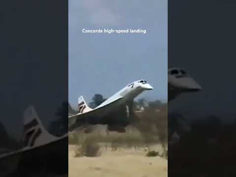 concorde high-speed landing #concorde #fastest #airplanes