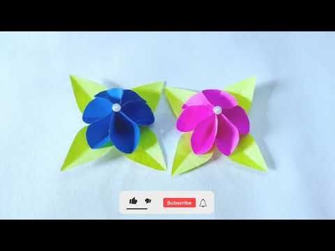 paper flower making | paper flower Easy | how to make paper flower | #artisticnatha #papercraft #diy