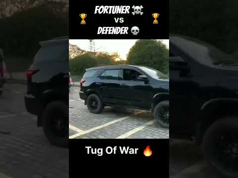 Fortuner vs Defender tug of war #speedsong #phonk #elvishyadav #elvishyadavvlogs #fotuner #defender🔥