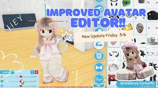 IMPROVED AVATAR EDITOR Coming to #AdoptMe this Friday!! Adjust Avatar items & Petwear for your pets!