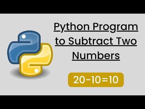 Python Program to Subtract Two Numbers #python #pythonforbeginners