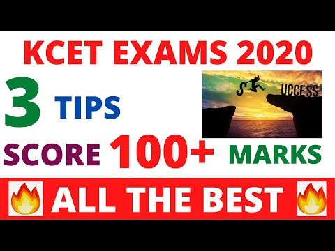 KCET EXAM |KCET EXAMS 2020 | How to score good marks in kcet exams !!!
