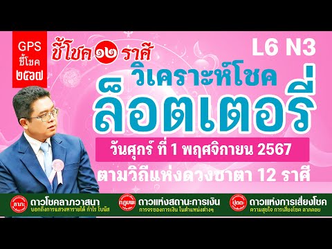 ชี้โชค12ราศี 1-15 พฤศจิกายน 2567