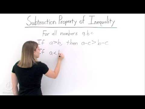 What's the Subtraction Property of Inequality?