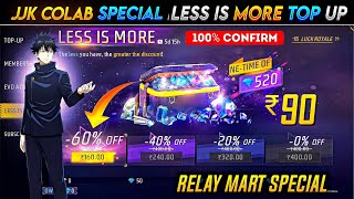 Jjk Colab Special Less Is More Event 😮🥳| Free Fire New Event | Ff New Event| New Event Free Fire