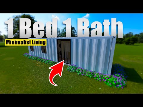 🌟 Experience Modern Minimalist Living with Our 1 Bed, 1 Bath Shipping Container Home Design! 🌟