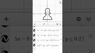 chess piece ♟️ in desmos #desmos #animation #animation #math #mathanimation #graph #anime #geometry