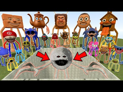 THE GIANT PIT WITH ALL THE NEW SMILEY STYLIZED MOON WOKE UP AND LIN GANG FAMILY In Garry's Mod