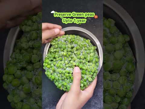 Preserve green peas for upto 1 year #frozenmatar #ytshorts #shortsvideo #foodhacks  #trendingshorts