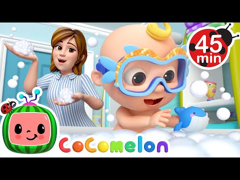 Big Bubble Bath Song and Swim Play! + MORE CoComelon Nursery Rhymes & Songs