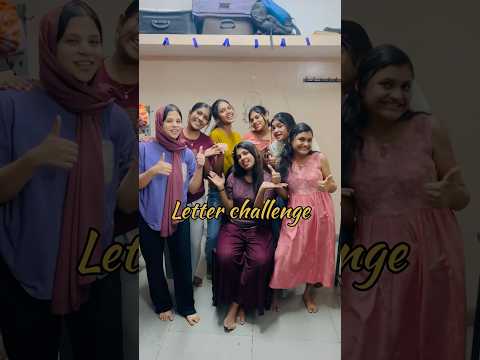 Letter Challenge 😂 Funny Malayalam challenge #shorts #short #challenge