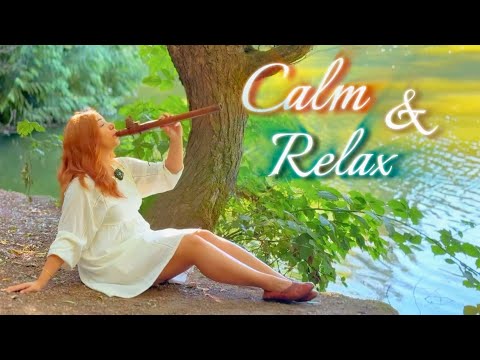 1 Hour MIND RELAXATION with CALMING Native American Flute in the arms of Mother Earth