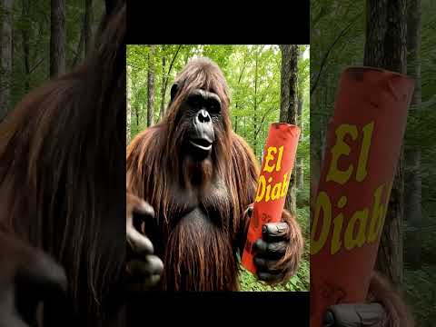 What Happens When Bigfoot Tries Fireworks?