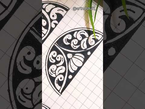 Step-by-step Mandala Pattern Drawing 💖#mandaladrawing #mandalapattern #easymandalaart #youtubeshorts