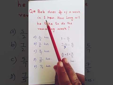 "Work Time Problem | Bob's Work Puzzle Solution 🧩 | Aptitude Trick" #MathsTricks #WorkTime #Aptitude