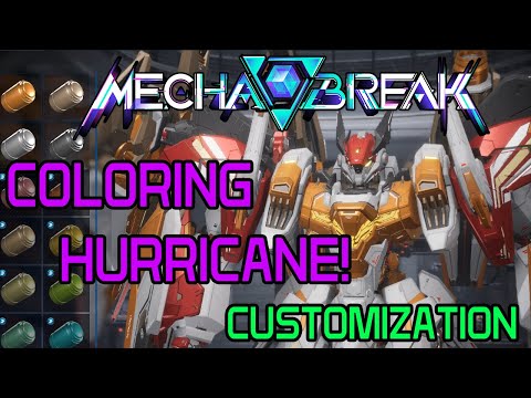 Mecha BREAK OBT Customization - Coloring Hurricane