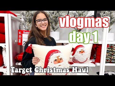 Target Christmas Decor Haul // Vlogmas Day #1