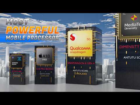 World's most powerful mobile processors in 2024 | 3d comparison mobile Soc