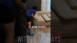 2 piece Sectional Ovios Cloud  Boneless Couch 104 inches