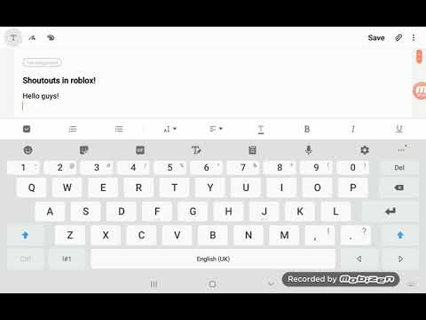 Roblox Shoutouts!